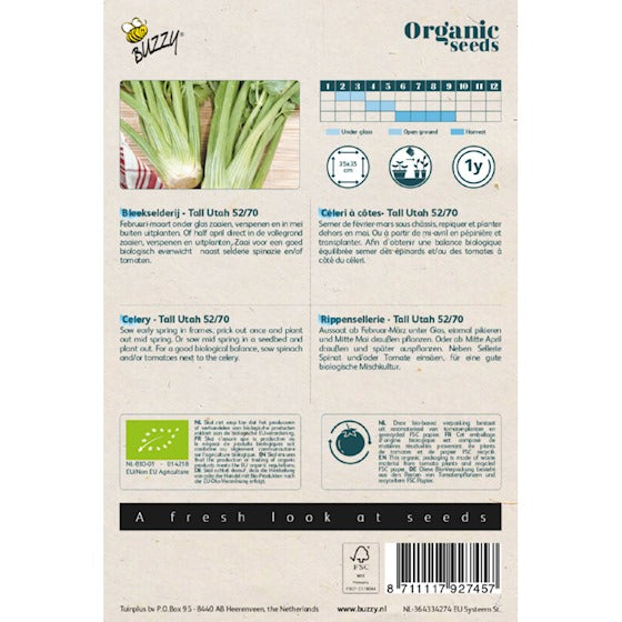 Organic Bleekselderij Tall Utah zaden