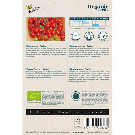 Organic Kerstomaten Cerise zaden