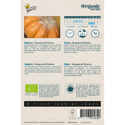 Organic Musquee de Provence zaden