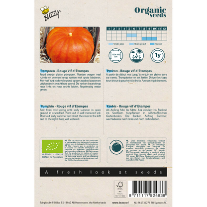 Organic Rouge vif d'Etempes zaden